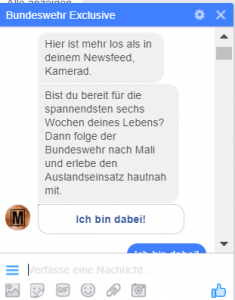 Messenger Marketing bei der Bundeswehr